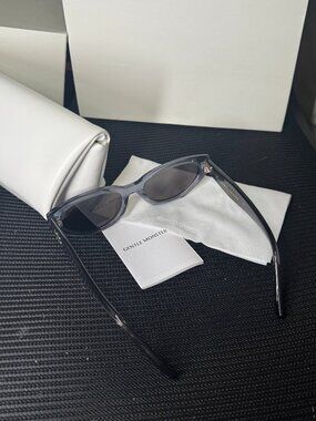 Authentic Gentle Monster Rococo Transparent Grey Cat-Eye Sunglasses | Full Set